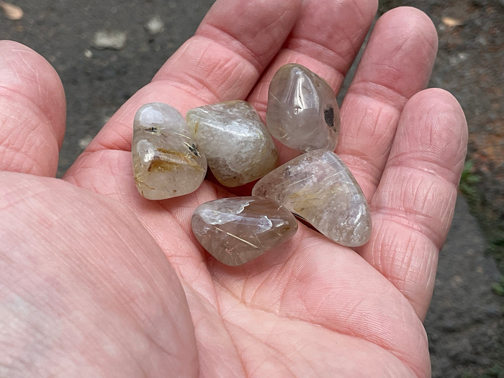 34g Golden Rutile Tumbled Group 1