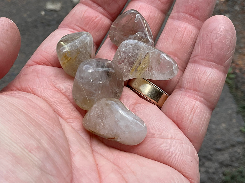 34g Golden Rutile Tumbled Group 1