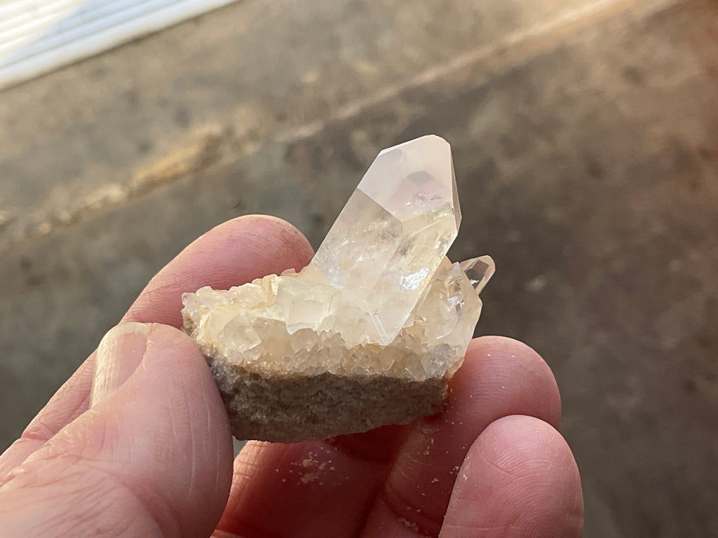 Madagascan Hematite Influenced Small Quartz Cluster Group 3