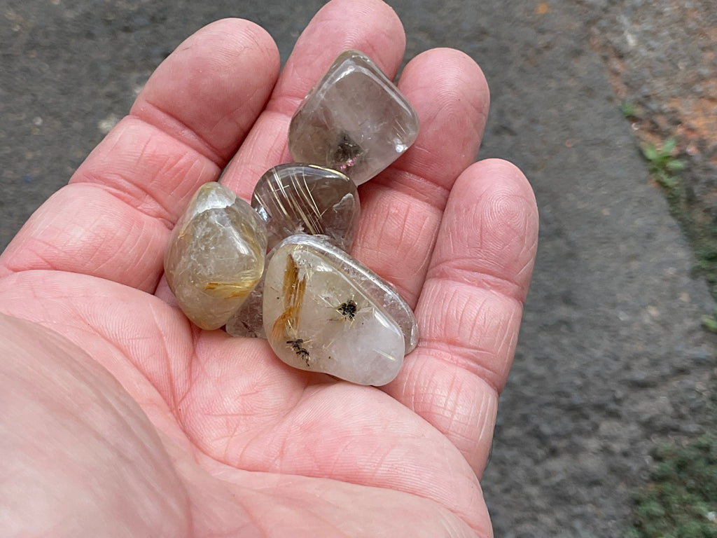 34g Golden Rutile Tumbled Group 1