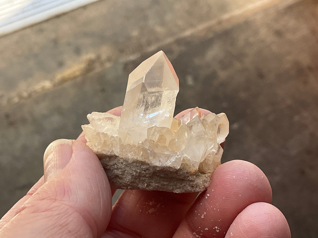 Madagascan Hematite Influenced Small Quartz Cluster Group 3
