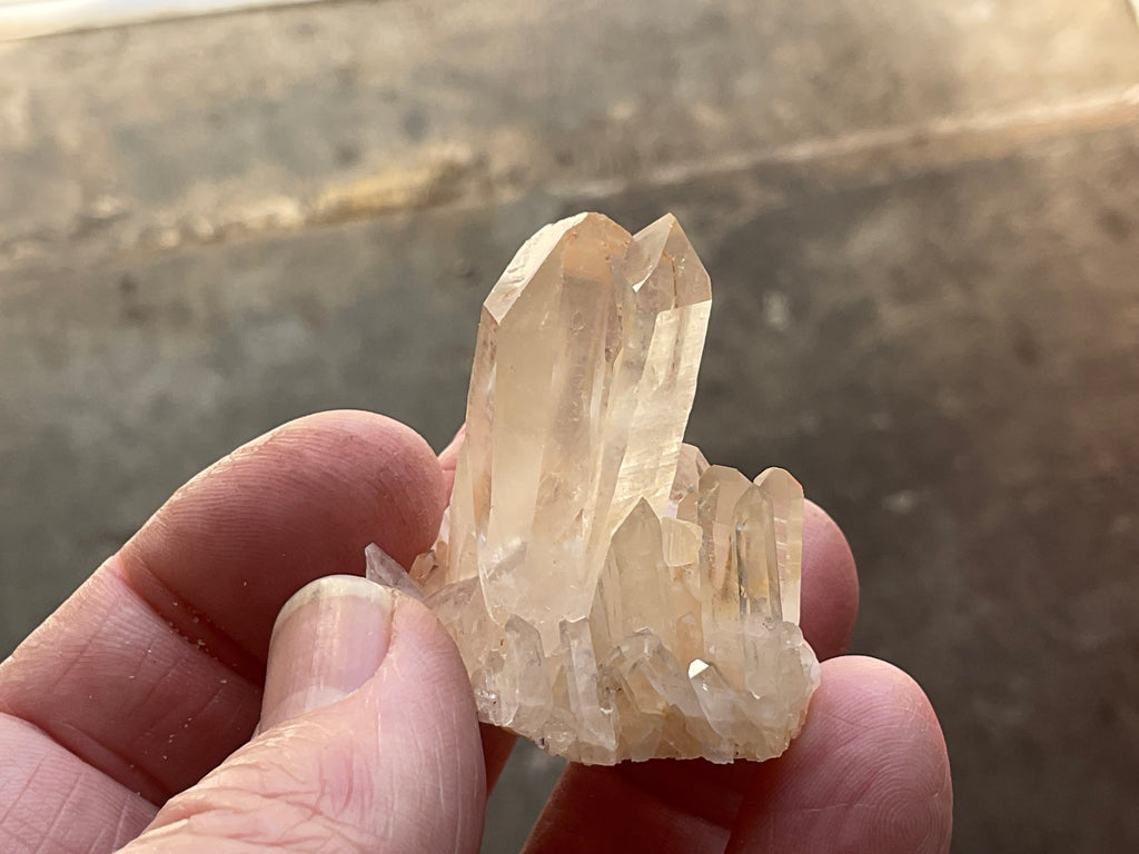 Madagascan Hematite Influenced Small Quartz Cluster Group 3