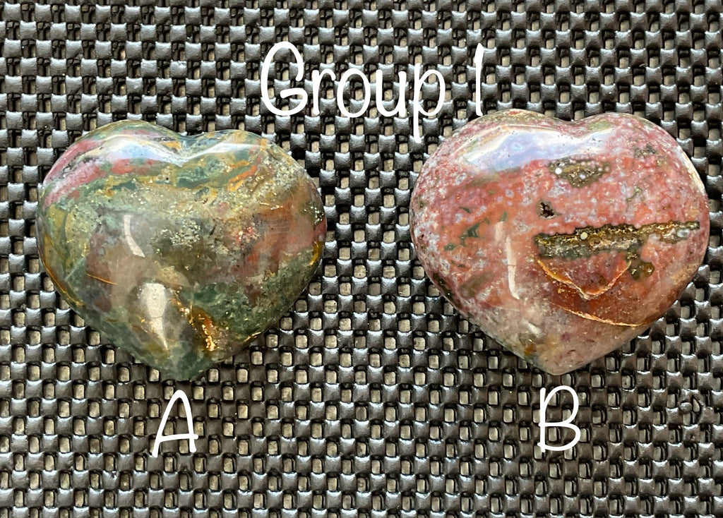204g Ocean Jasper Heart 1B