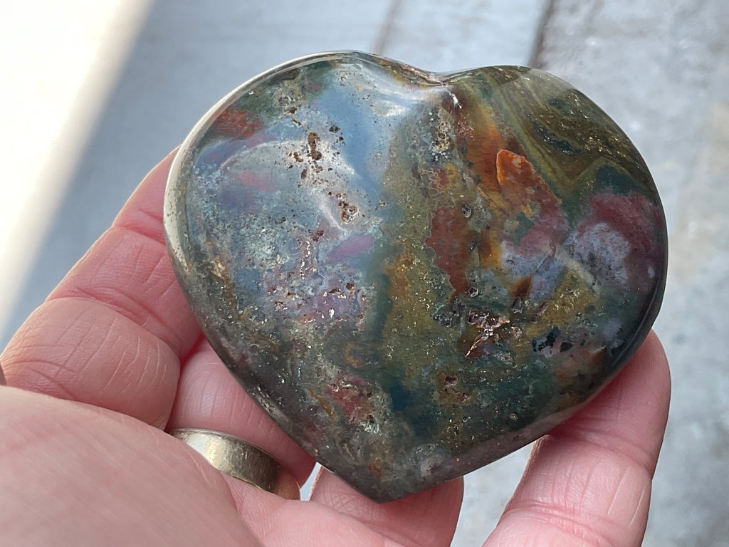 180g Ocean Jasper Heart 1A