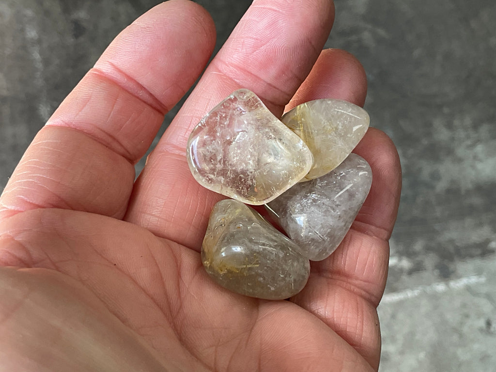 38g Golden Rutile Tumbled Group 4