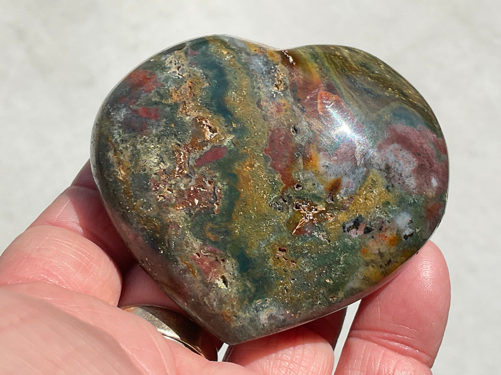 180g Ocean Jasper Heart 1A