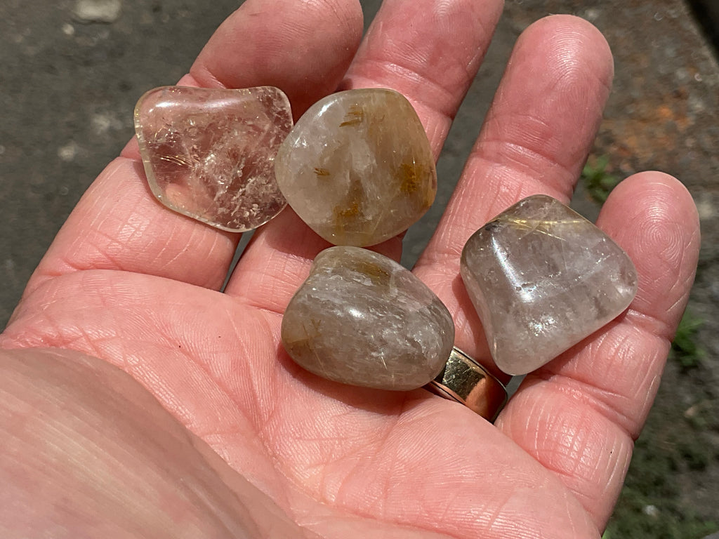 38g Golden Rutile Tumbled Group 4