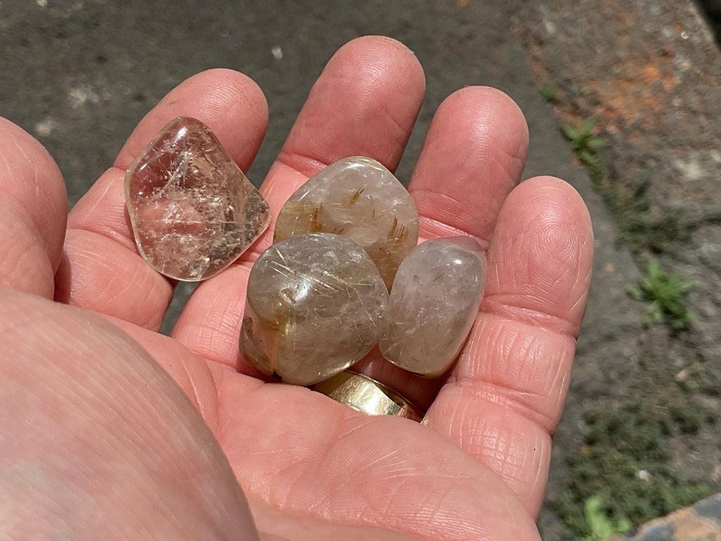 38g Golden Rutile Tumbled Group 4