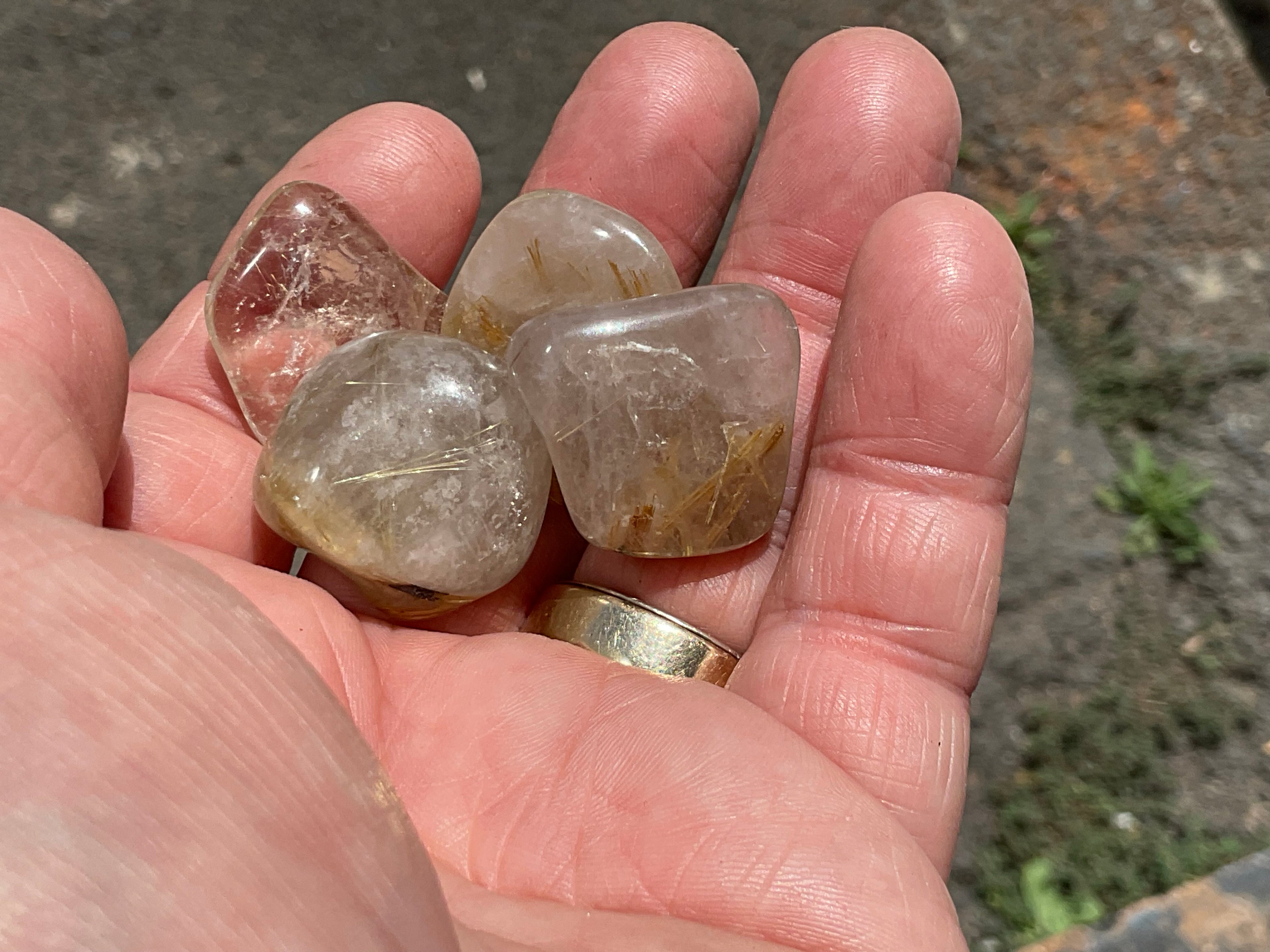 38g Golden Rutile Tumbled Group 4