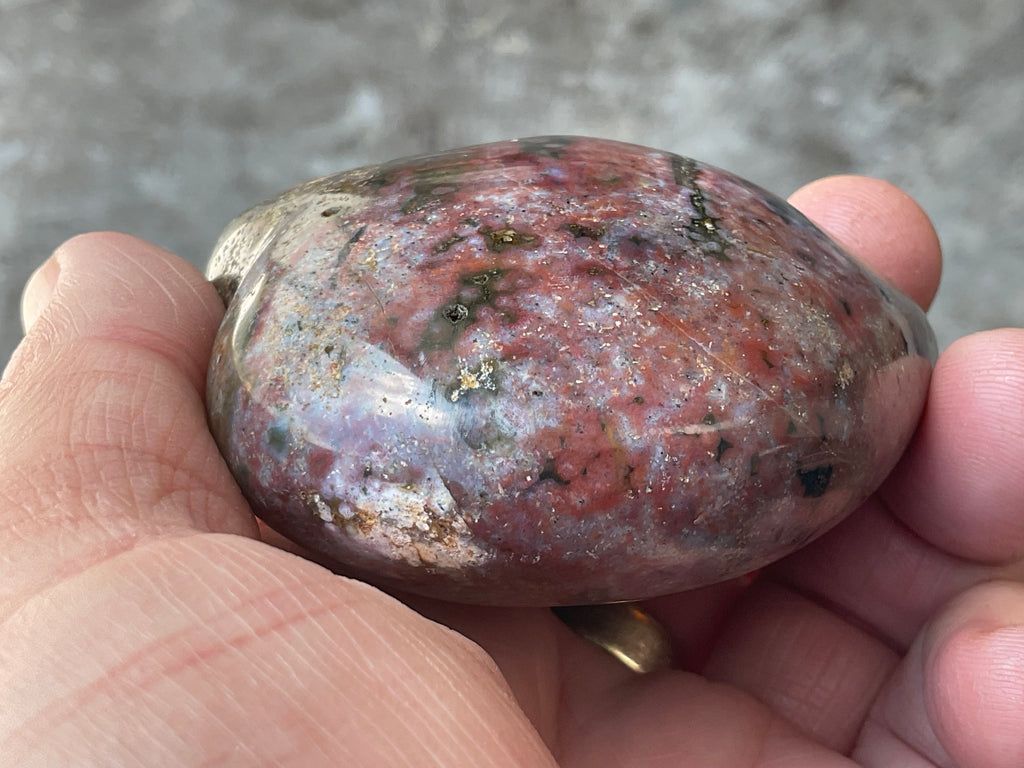 204g Ocean Jasper Heart 1B