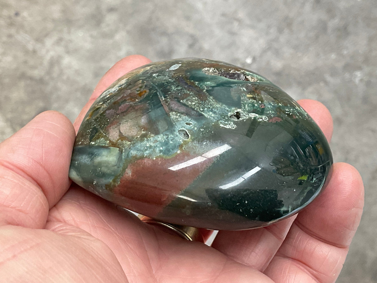258g Ocean Jasper Heart 2B