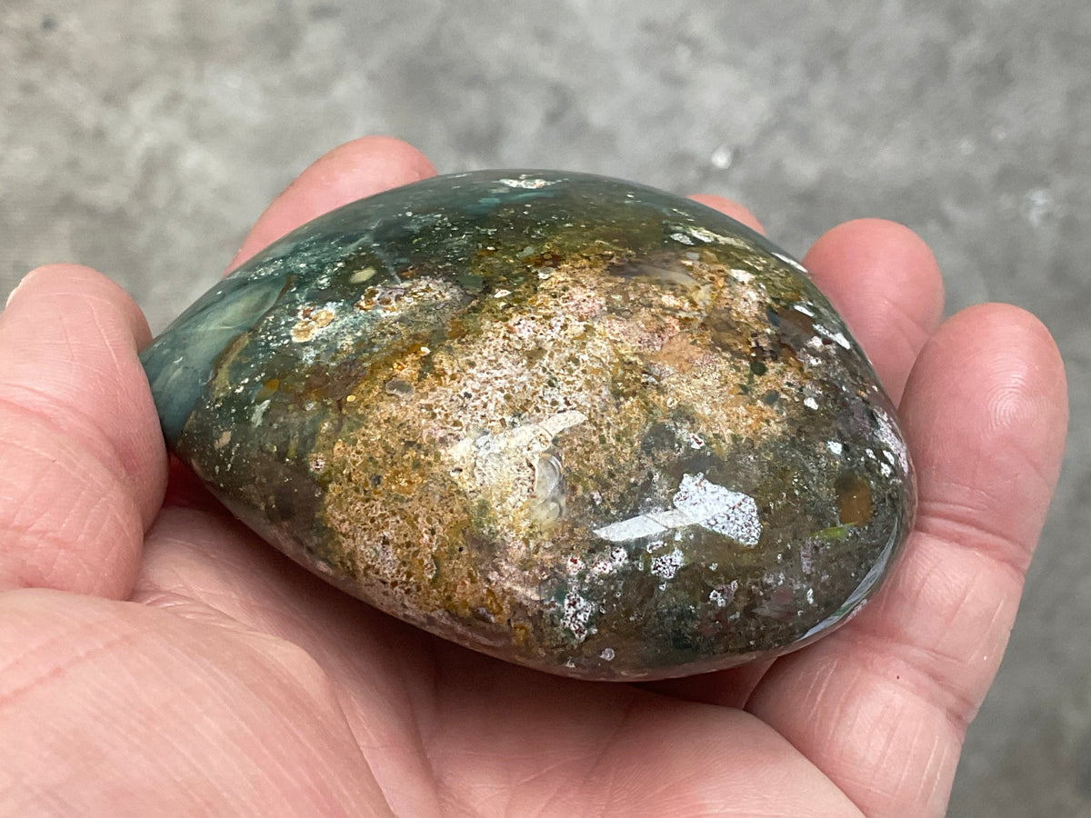 258g Ocean Jasper Heart 2B