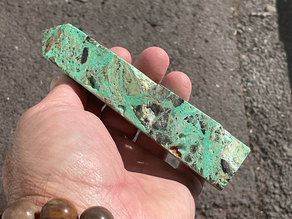 196g Copper Breccia with Botryoidal Chalcedony Generator
