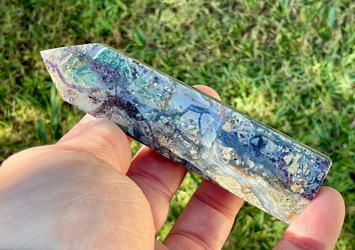123g Brecciated Fluorite Generator 1B