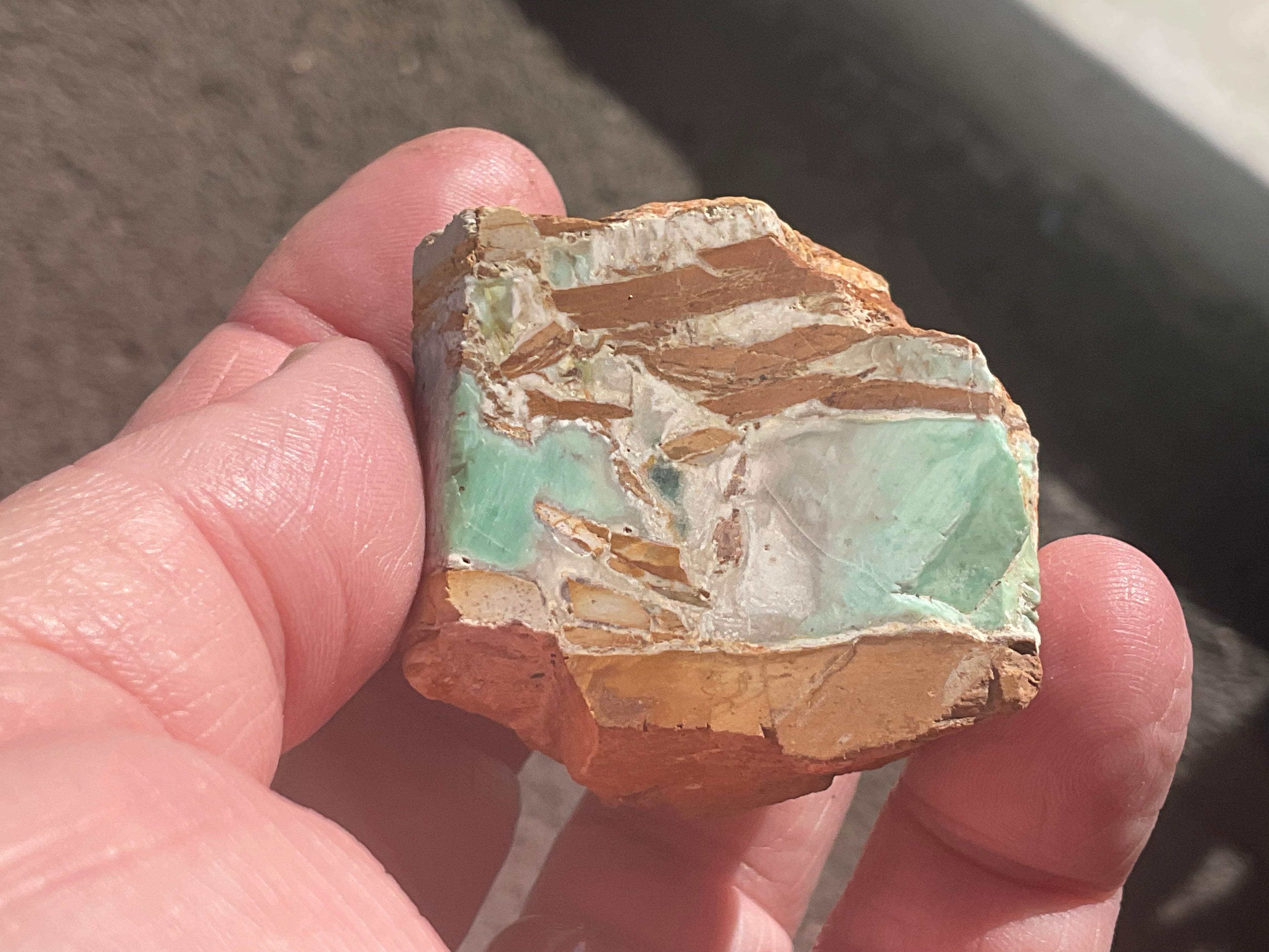 94g Sliced Western Australian Variscite Piece 1A