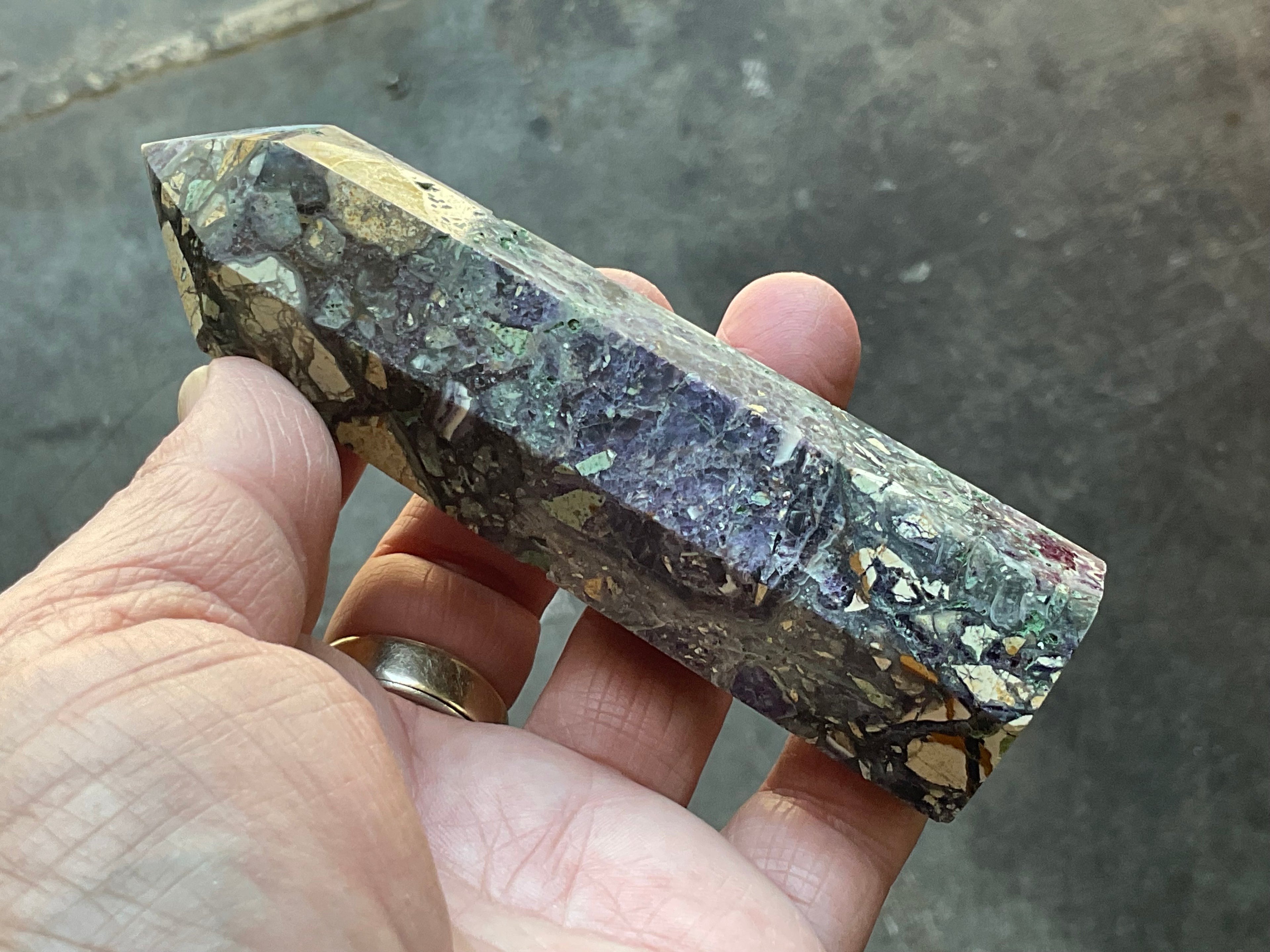 168g Brecciated Fluorite Generator 4B