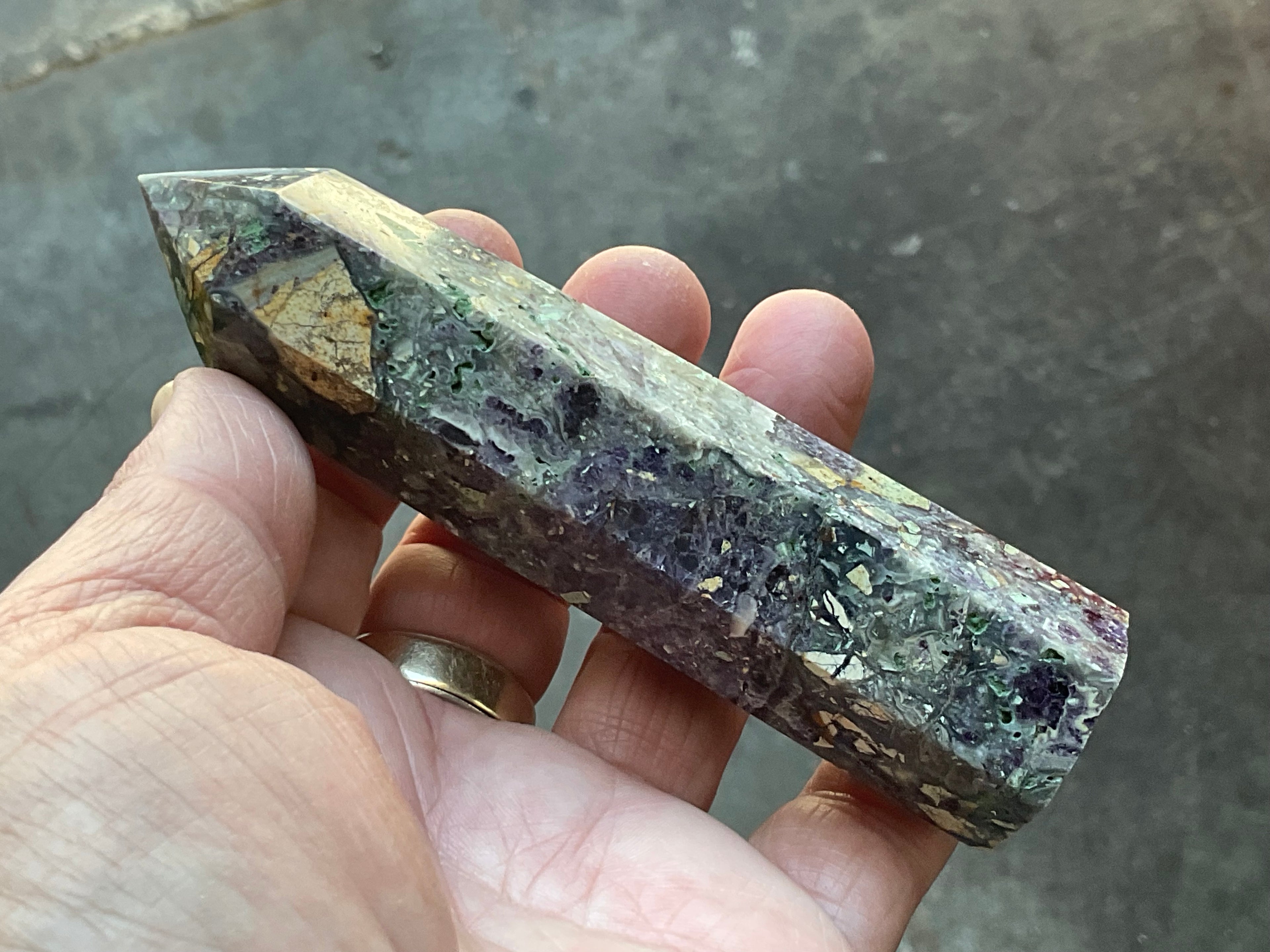 168g Brecciated Fluorite Generator 4B