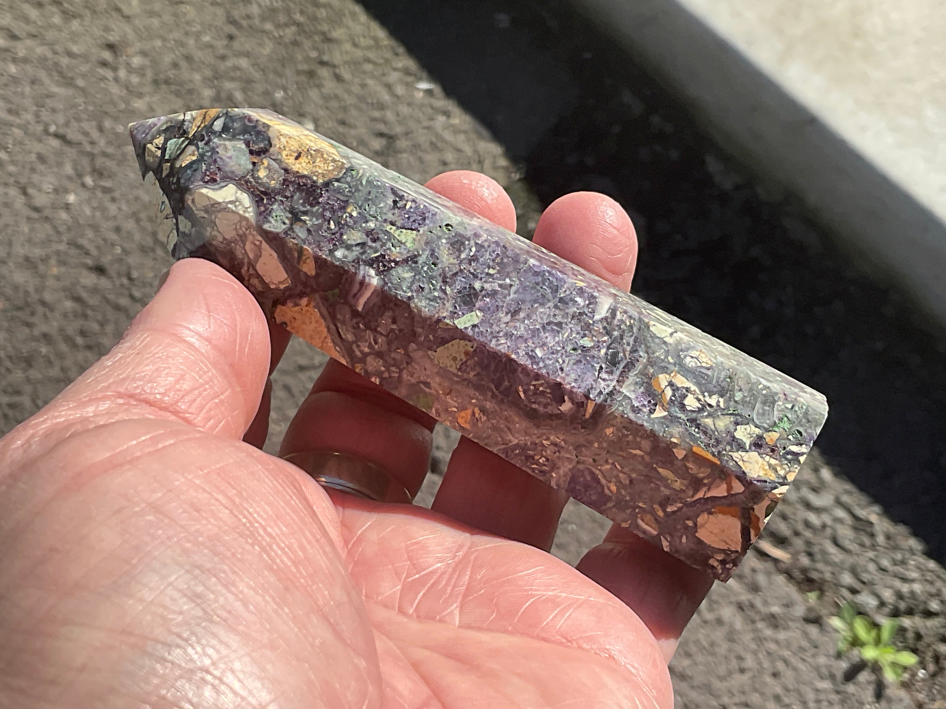 168g Brecciated Fluorite Generator 4B