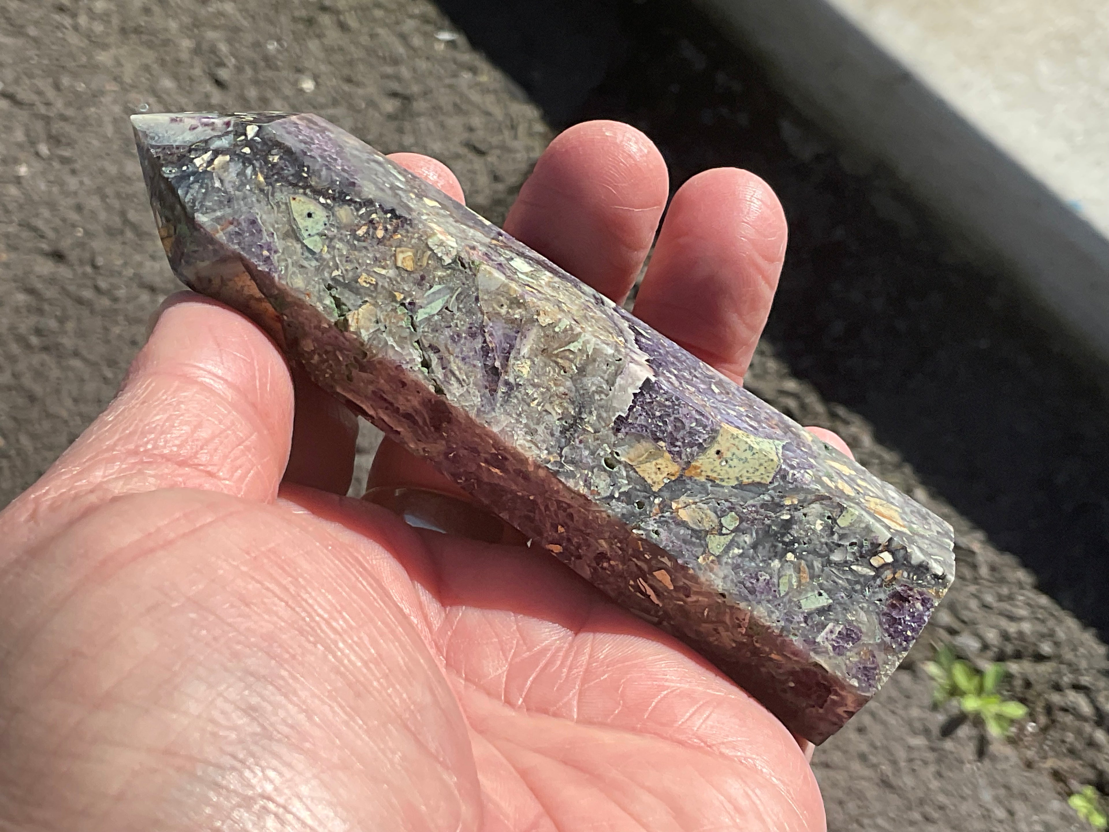 168g Brecciated Fluorite Generator 4B