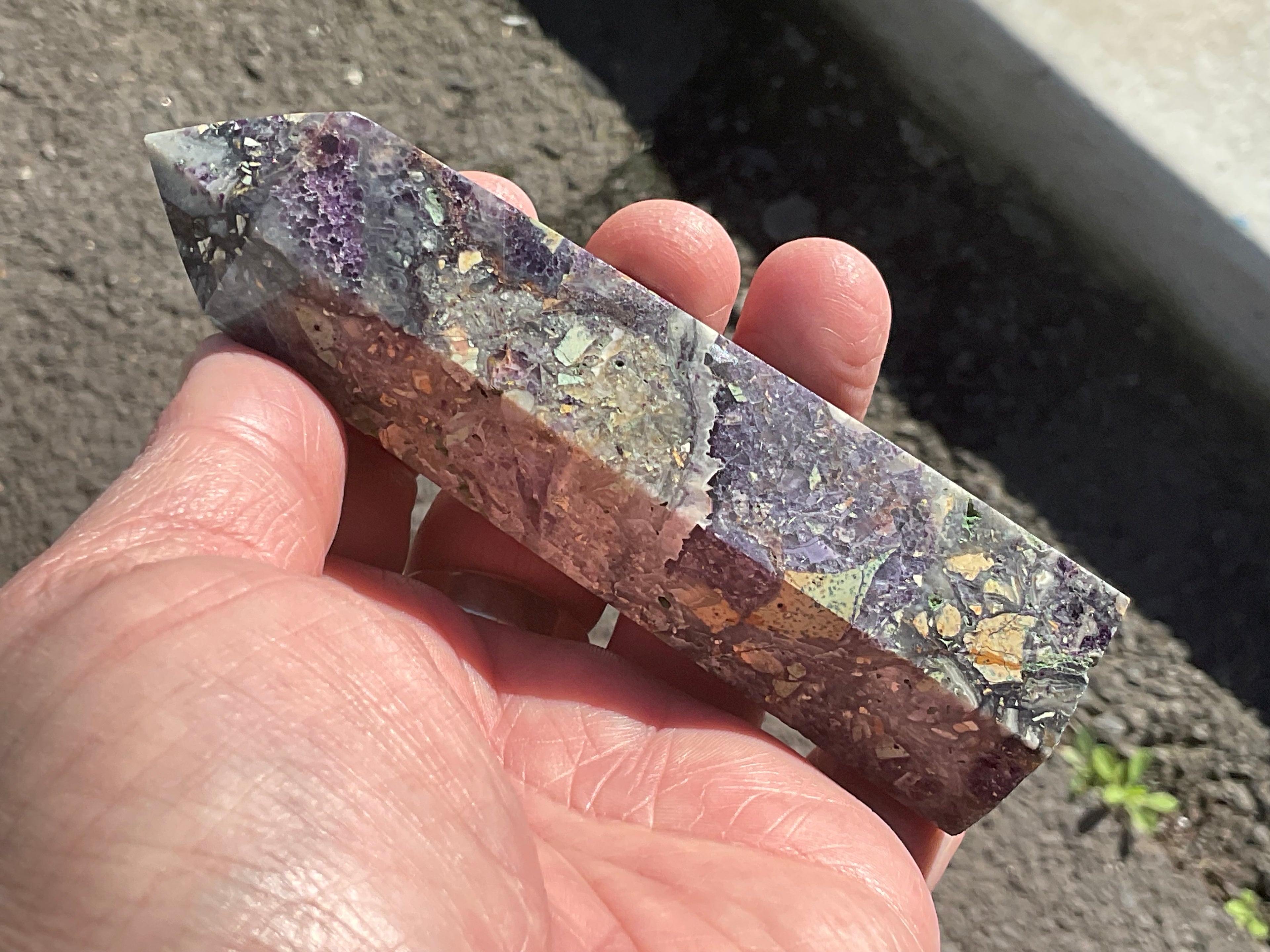 168g Brecciated Fluorite Generator 4B