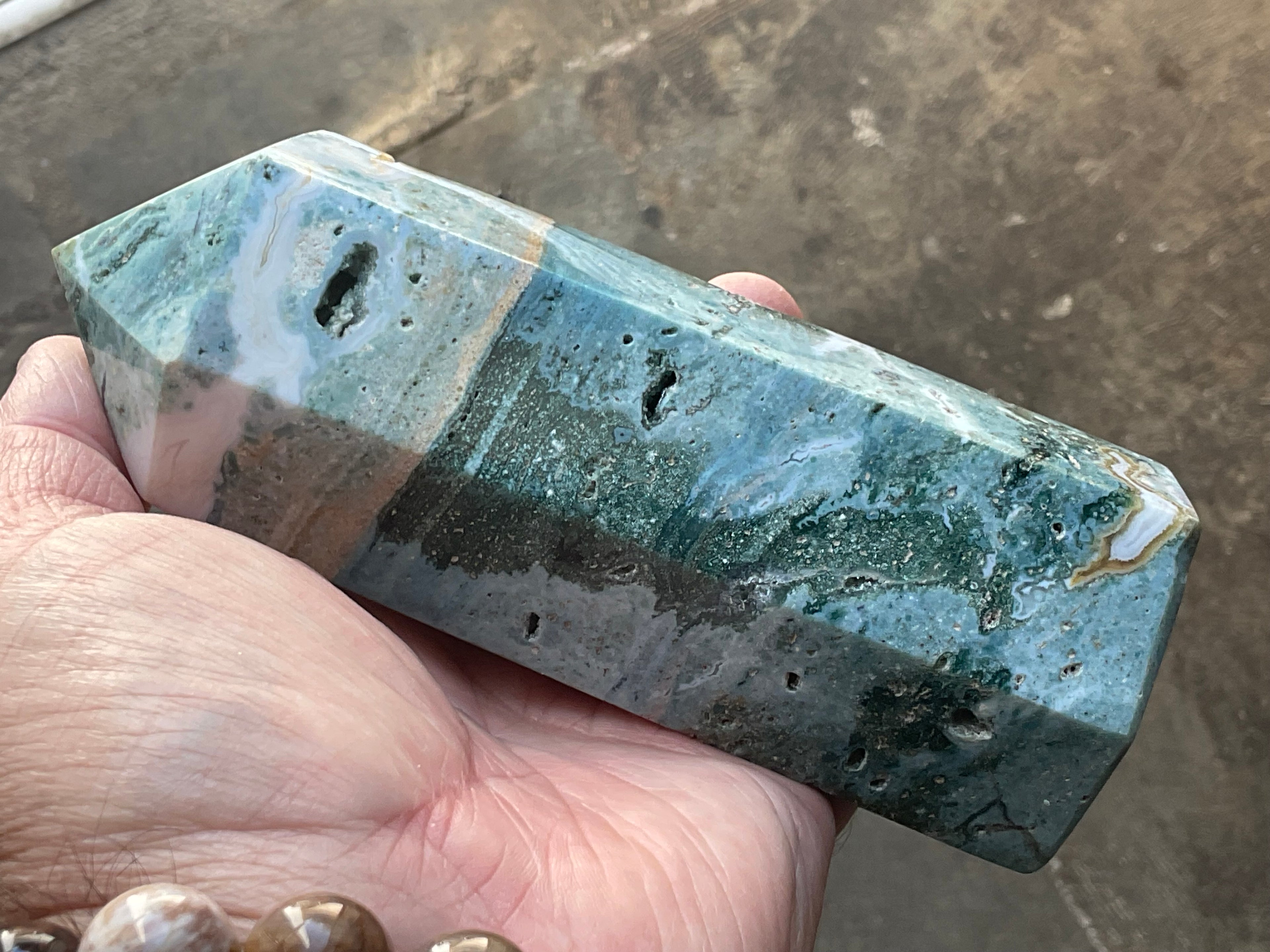 600g Pastel Ocean Jasper Generator D