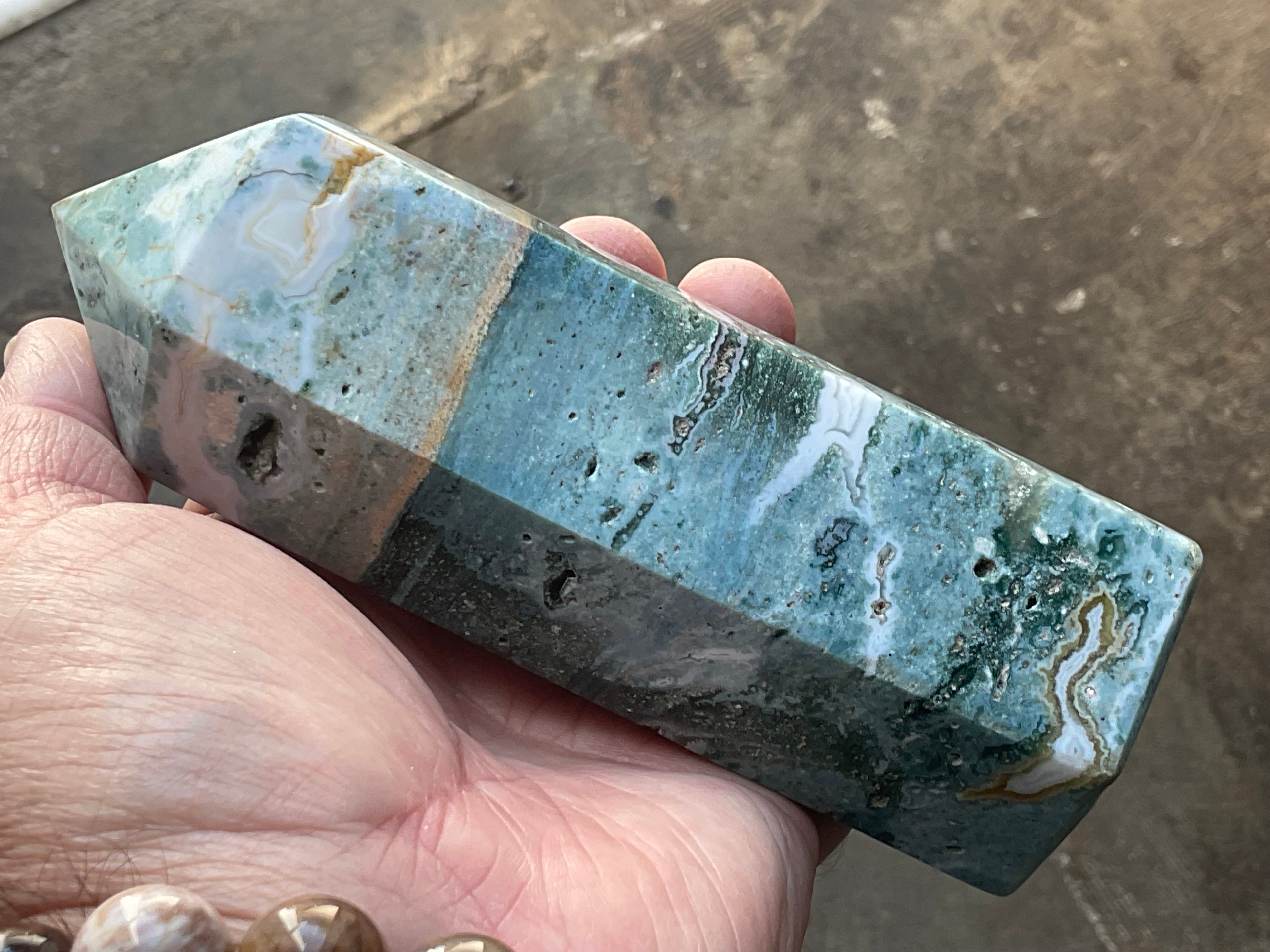 600g Pastel Ocean Jasper Generator D
