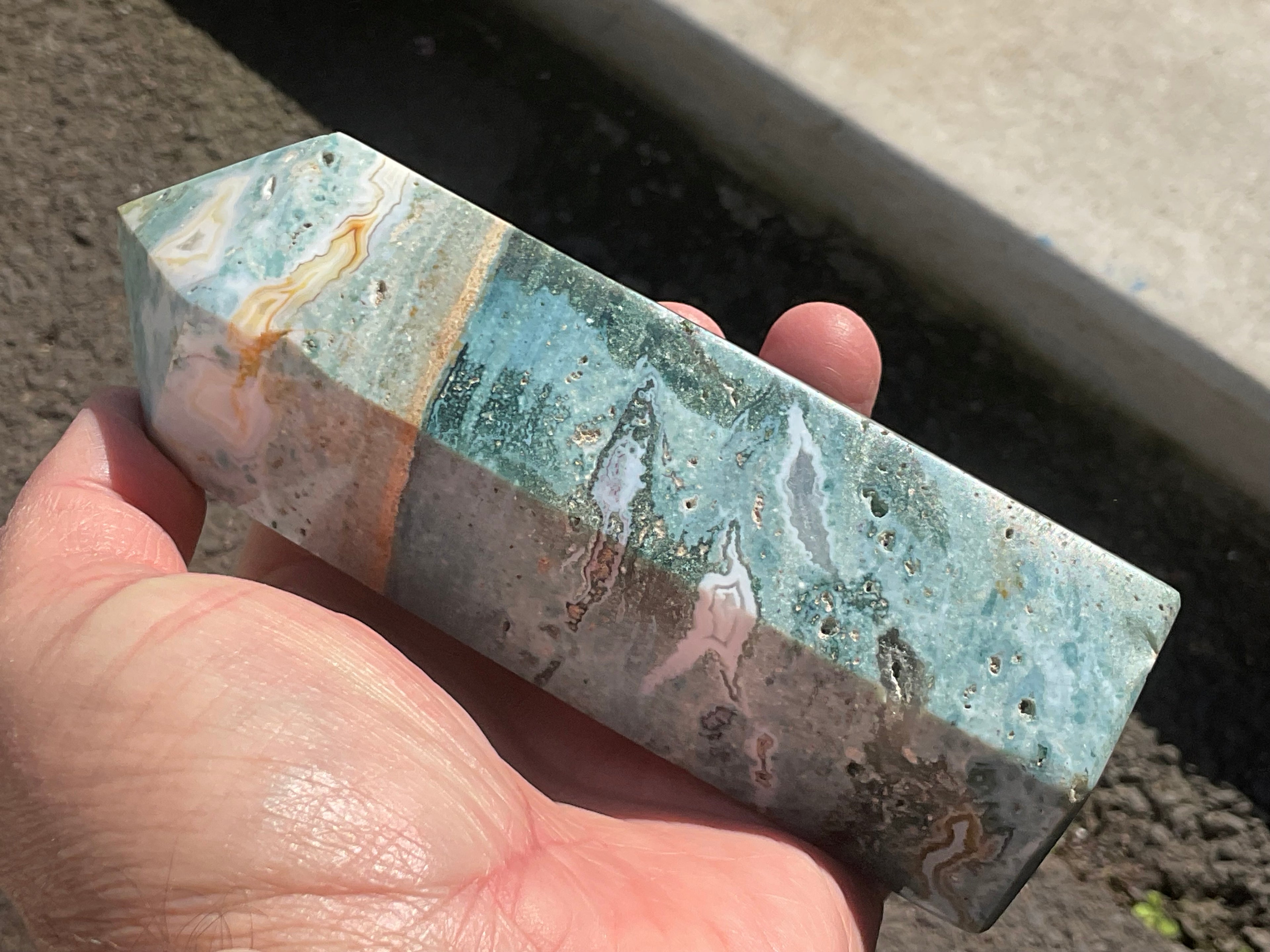 600g Pastel Ocean Jasper Generator D