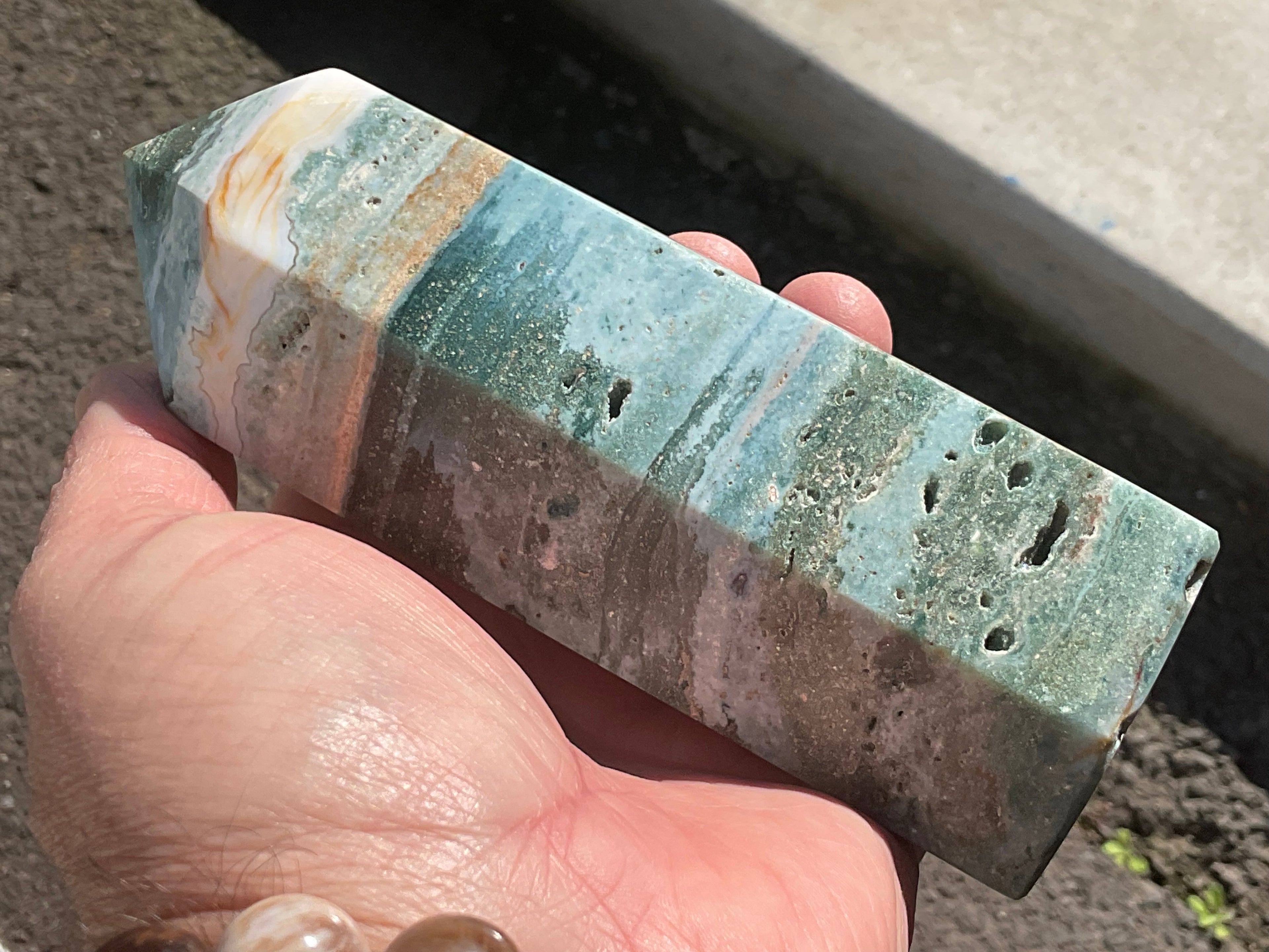 600g Pastel Ocean Jasper Generator D