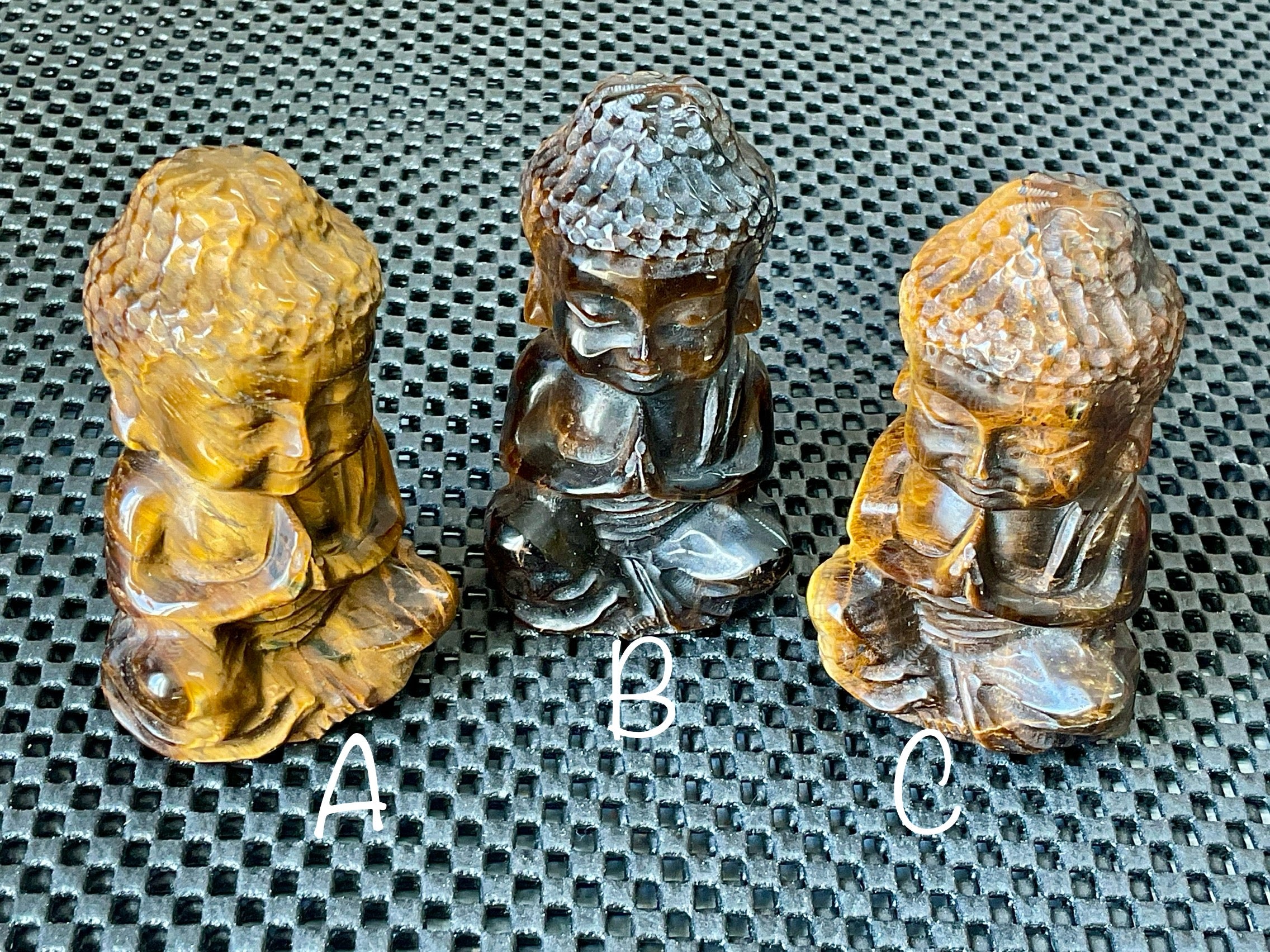 174g Tigers Eye Buddha Carving C