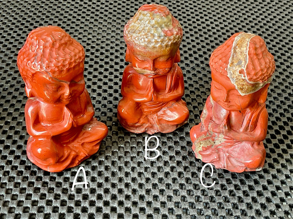 168g Red Jasper Buddha Carving B