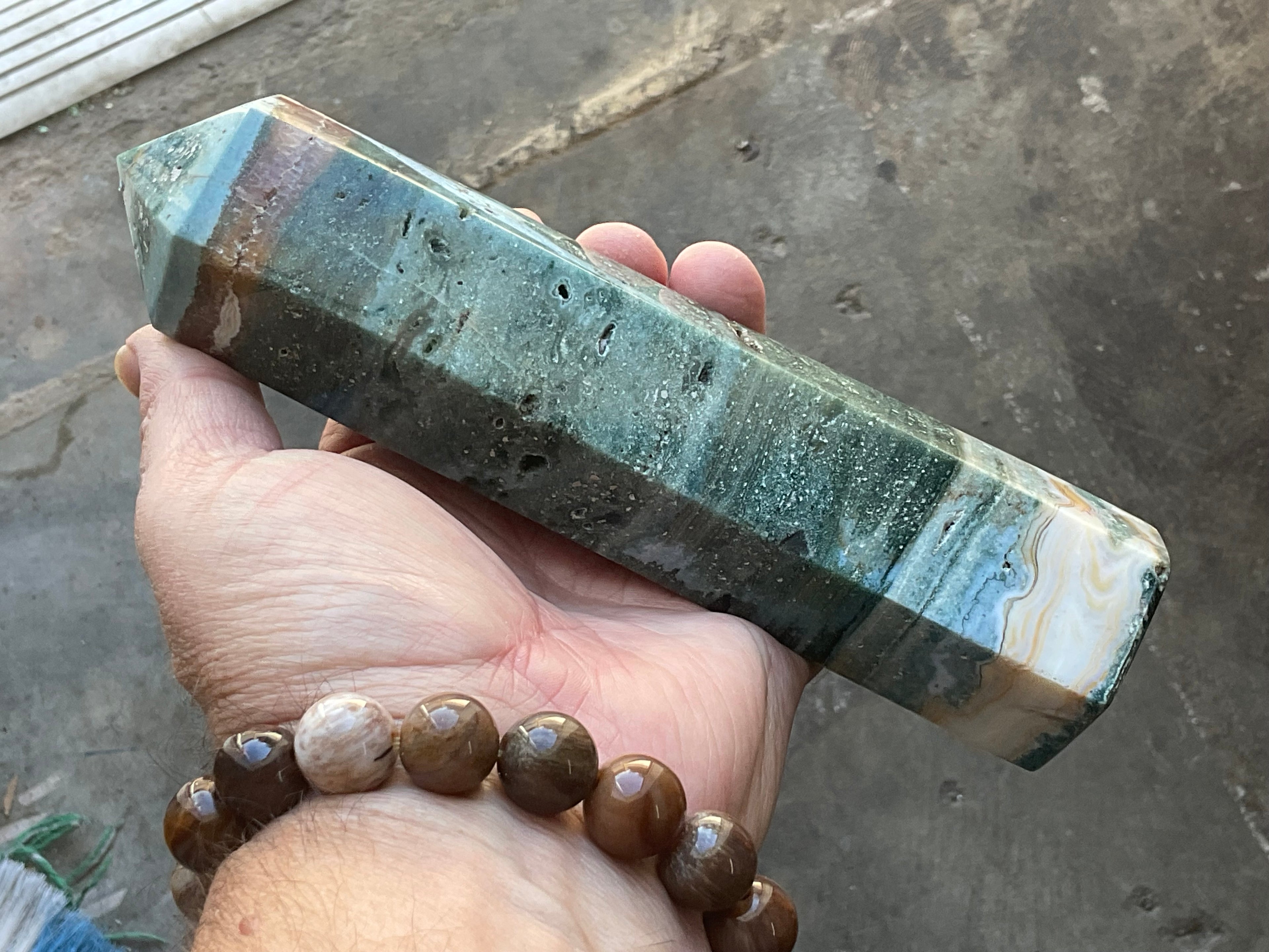 662g Pastel Ocean Jasper Generator C