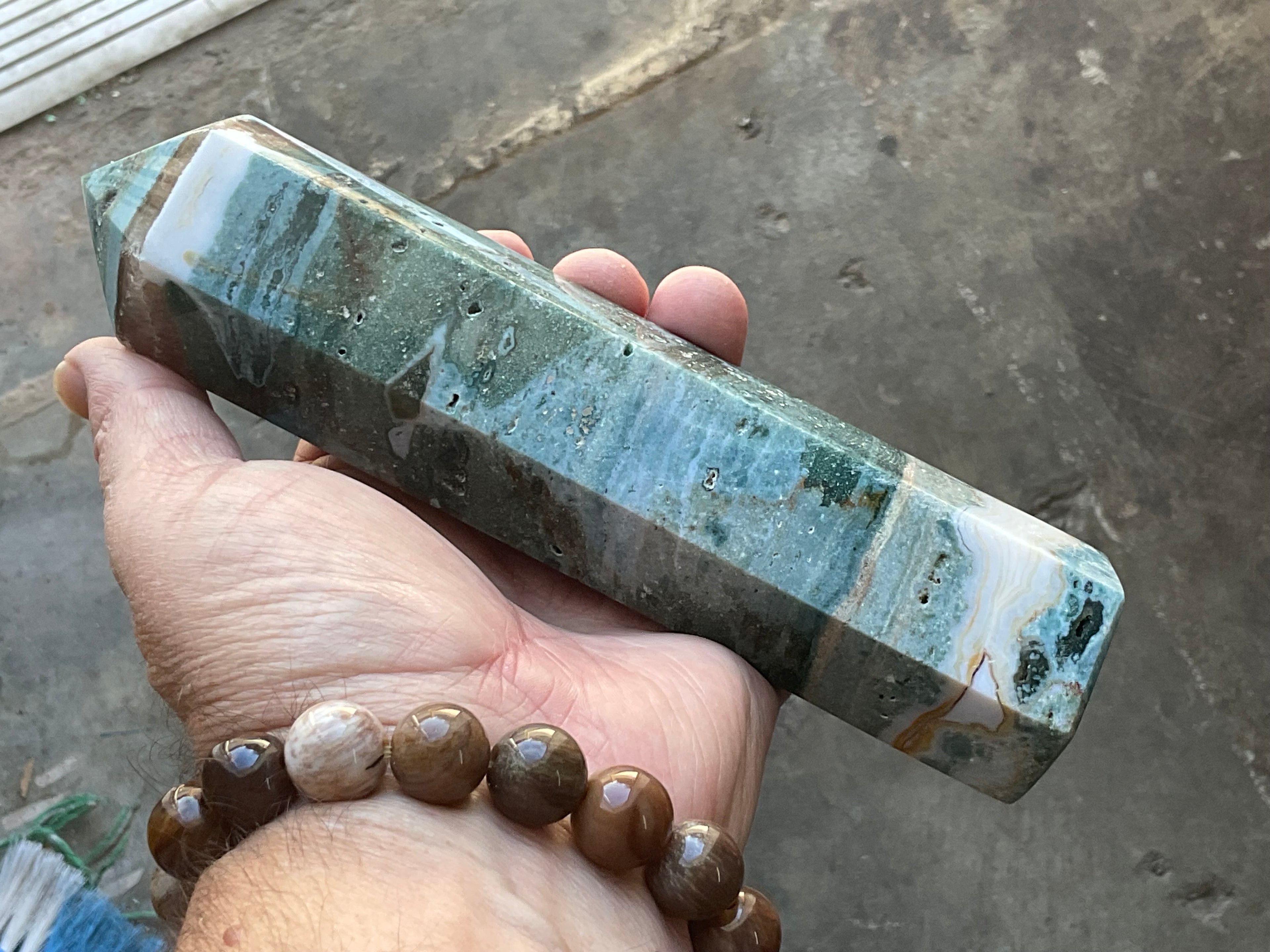 662g Pastel Ocean Jasper Generator C