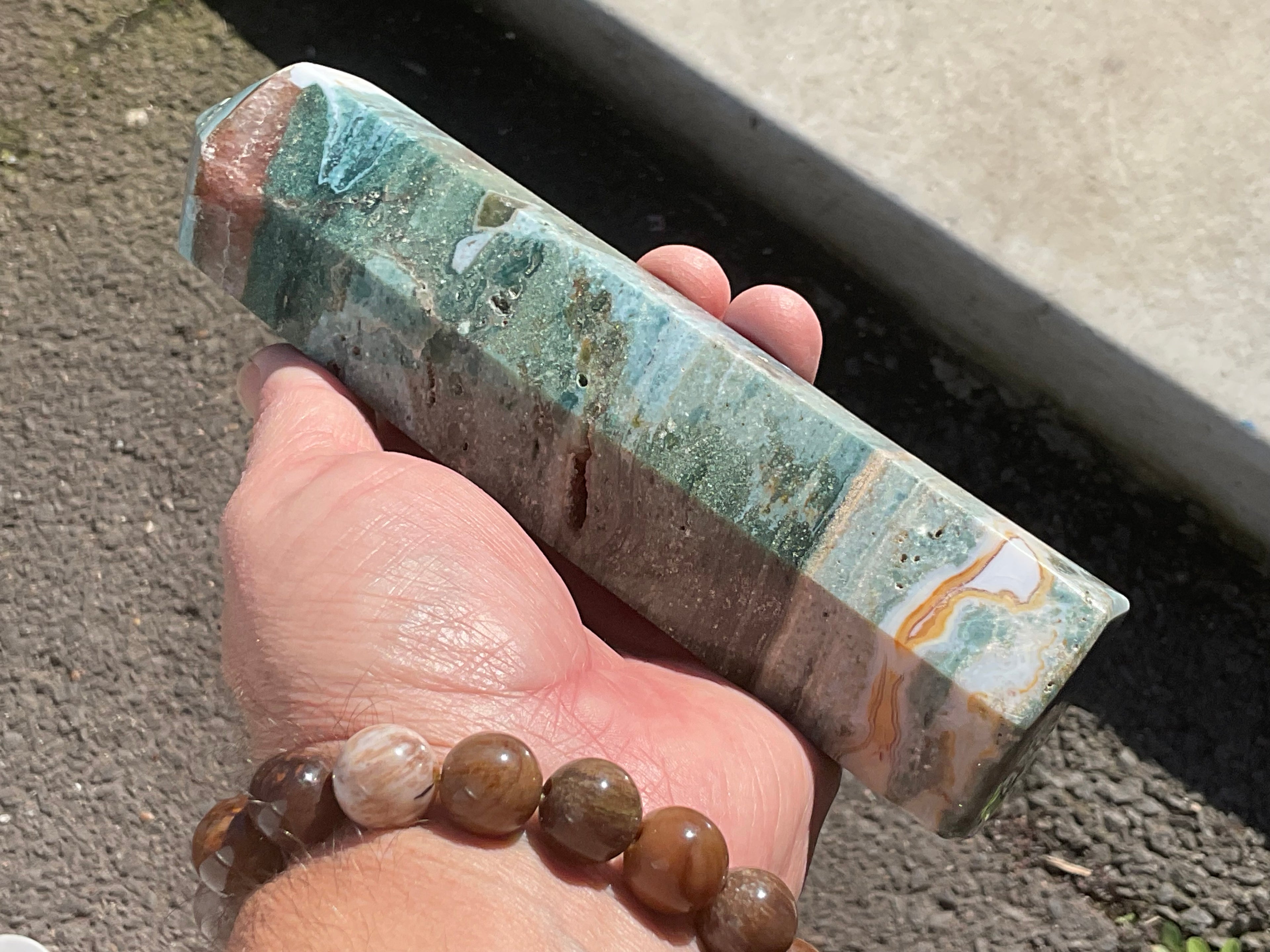 662g Pastel Ocean Jasper Generator C