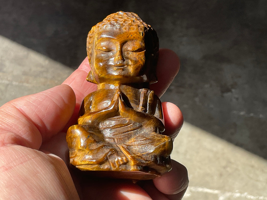 174g Tigers Eye Buddha Carving C