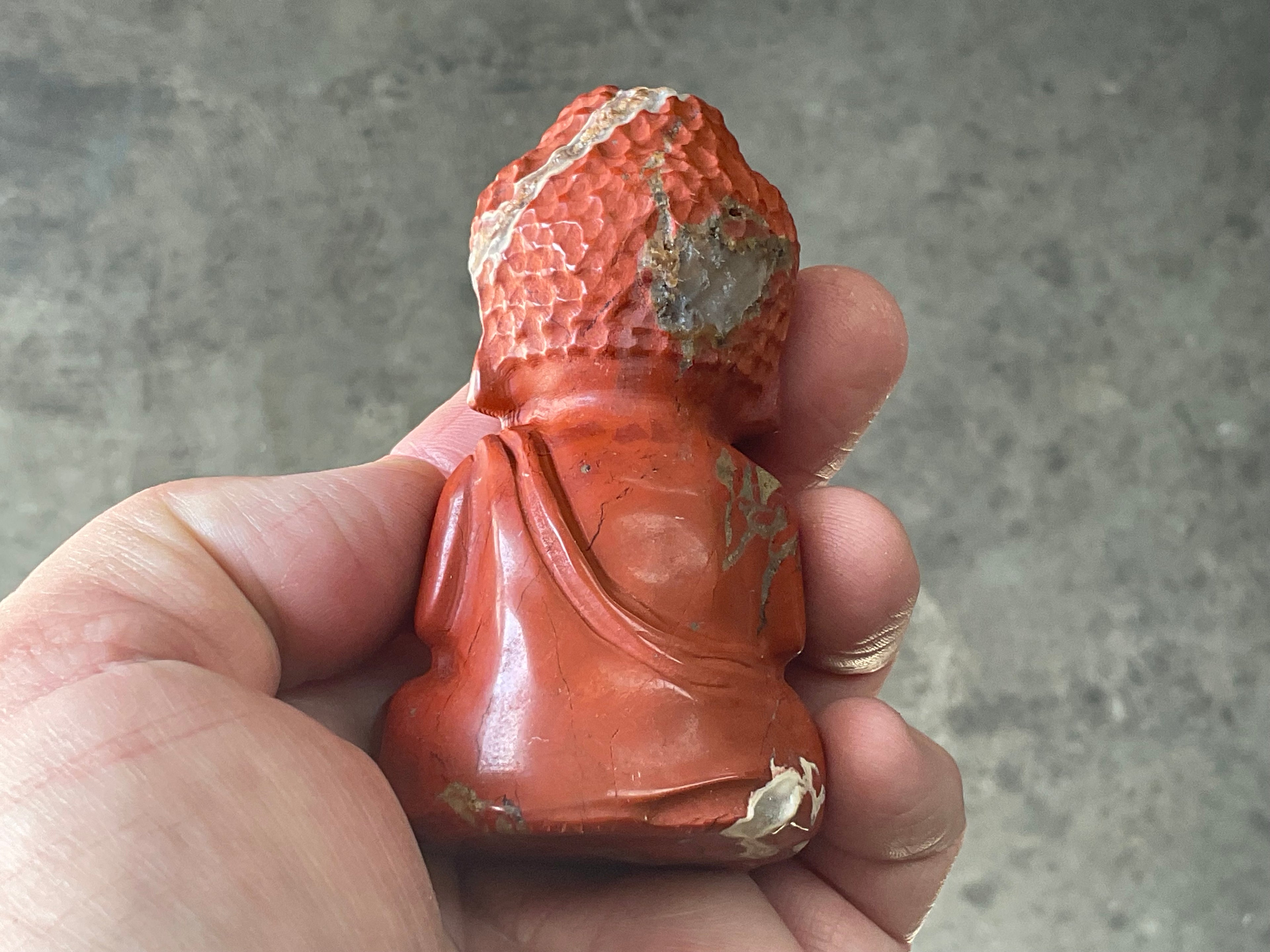 172g Red Jasper Buddha Carving C