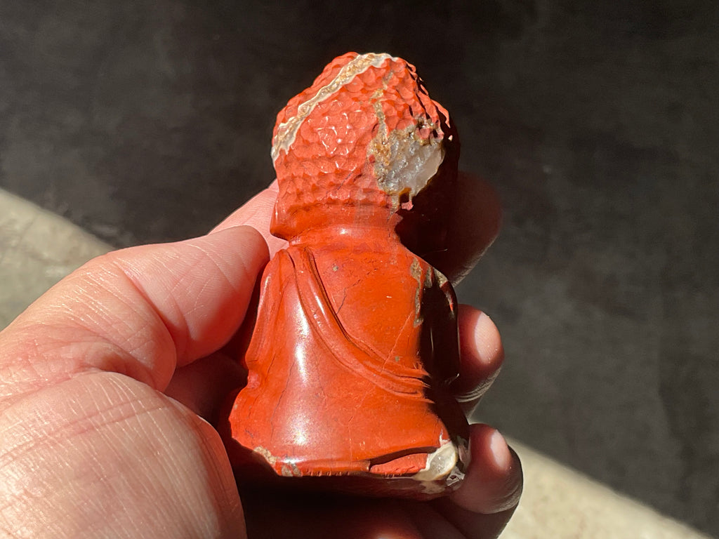 172g Red Jasper Buddha Carving C