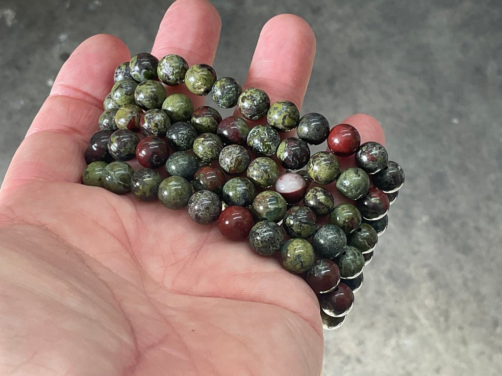 “Dragons Blood” Jasper 8mm Bead Bracelet