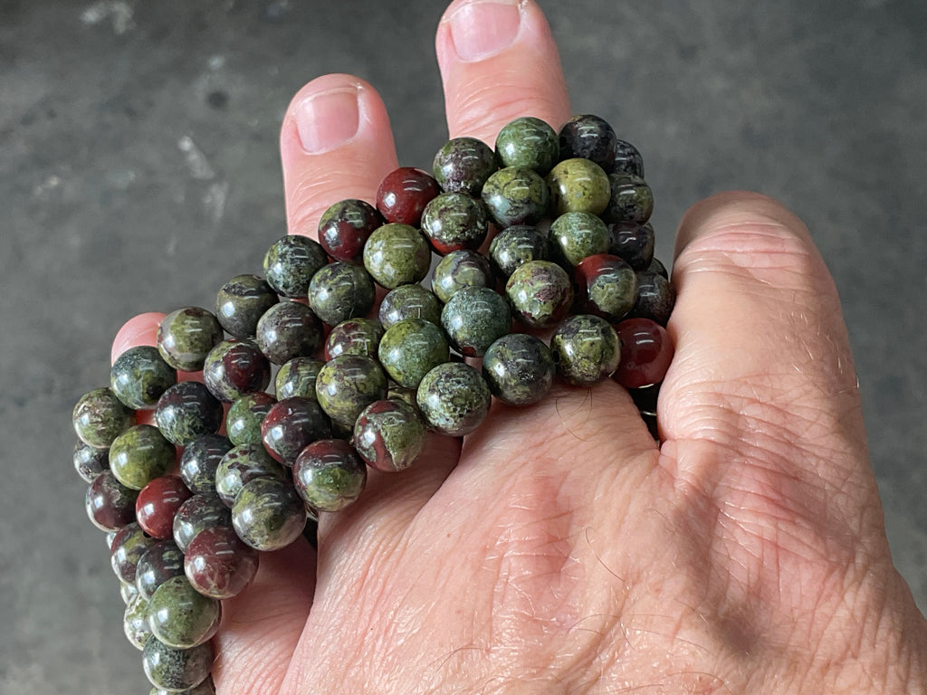 “Dragons Blood” Jasper 8mm Bead Bracelet