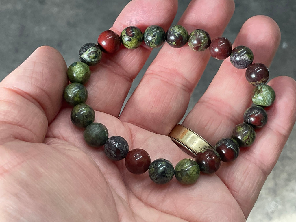 “Dragons Blood” Jasper 8mm Bead Bracelet