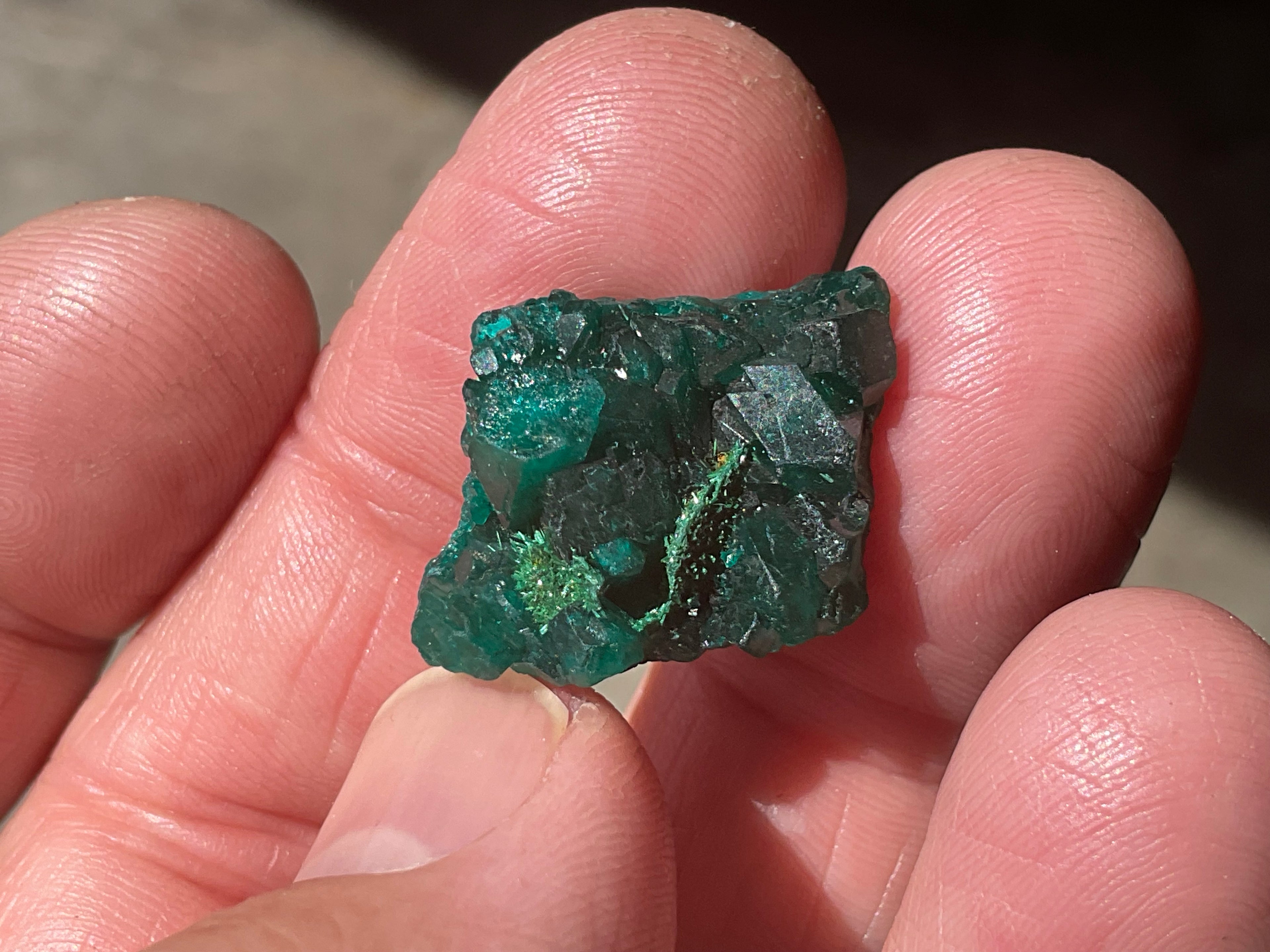 4g Congolese Dioptase Specimen 4A