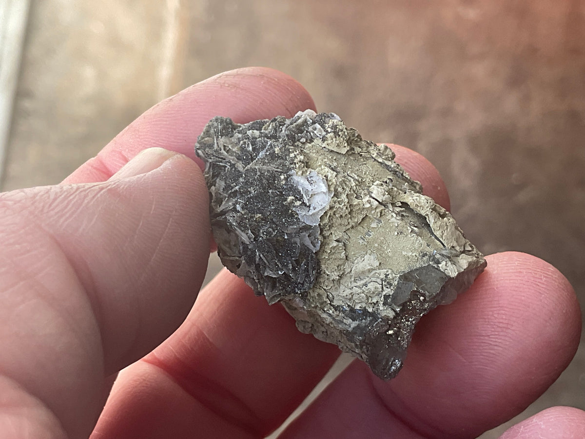 16g Quartz, Calcite and Arsenopyrite Specimen 1B