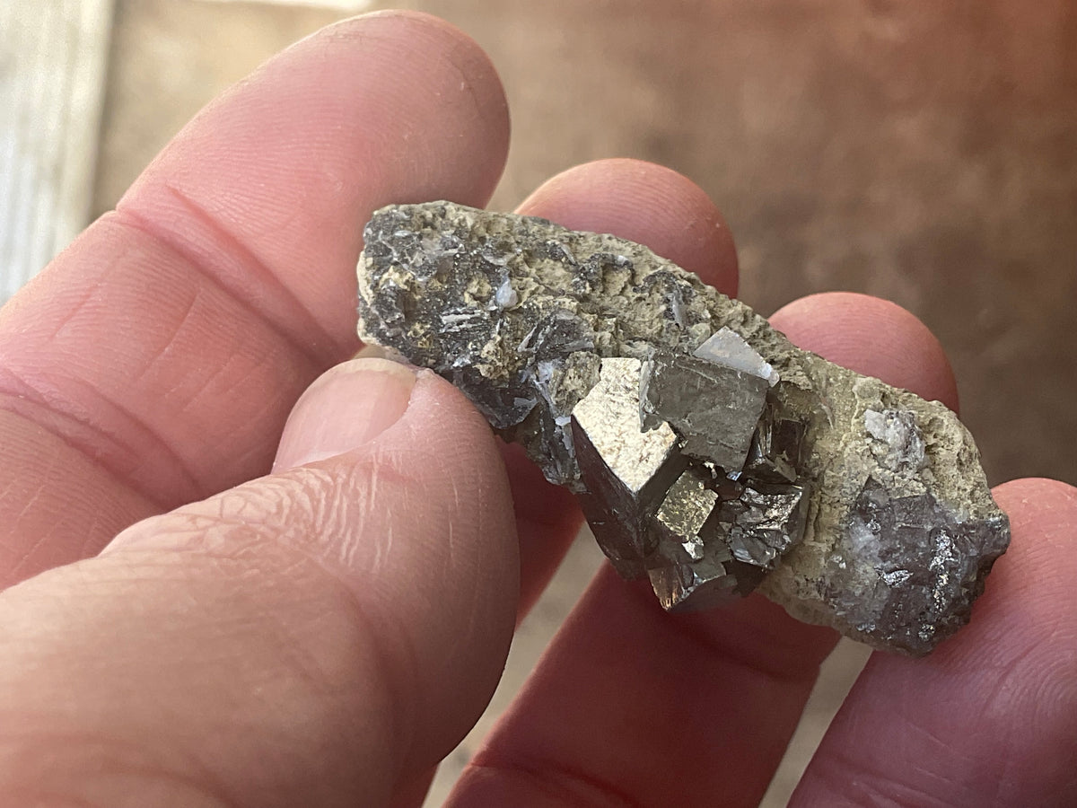 20g Quartz, Calcite and Arsenopyrite Specimen 1C