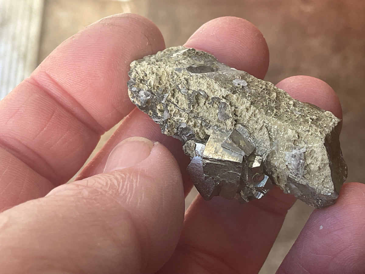 20g Quartz, Calcite and Arsenopyrite Specimen 1C