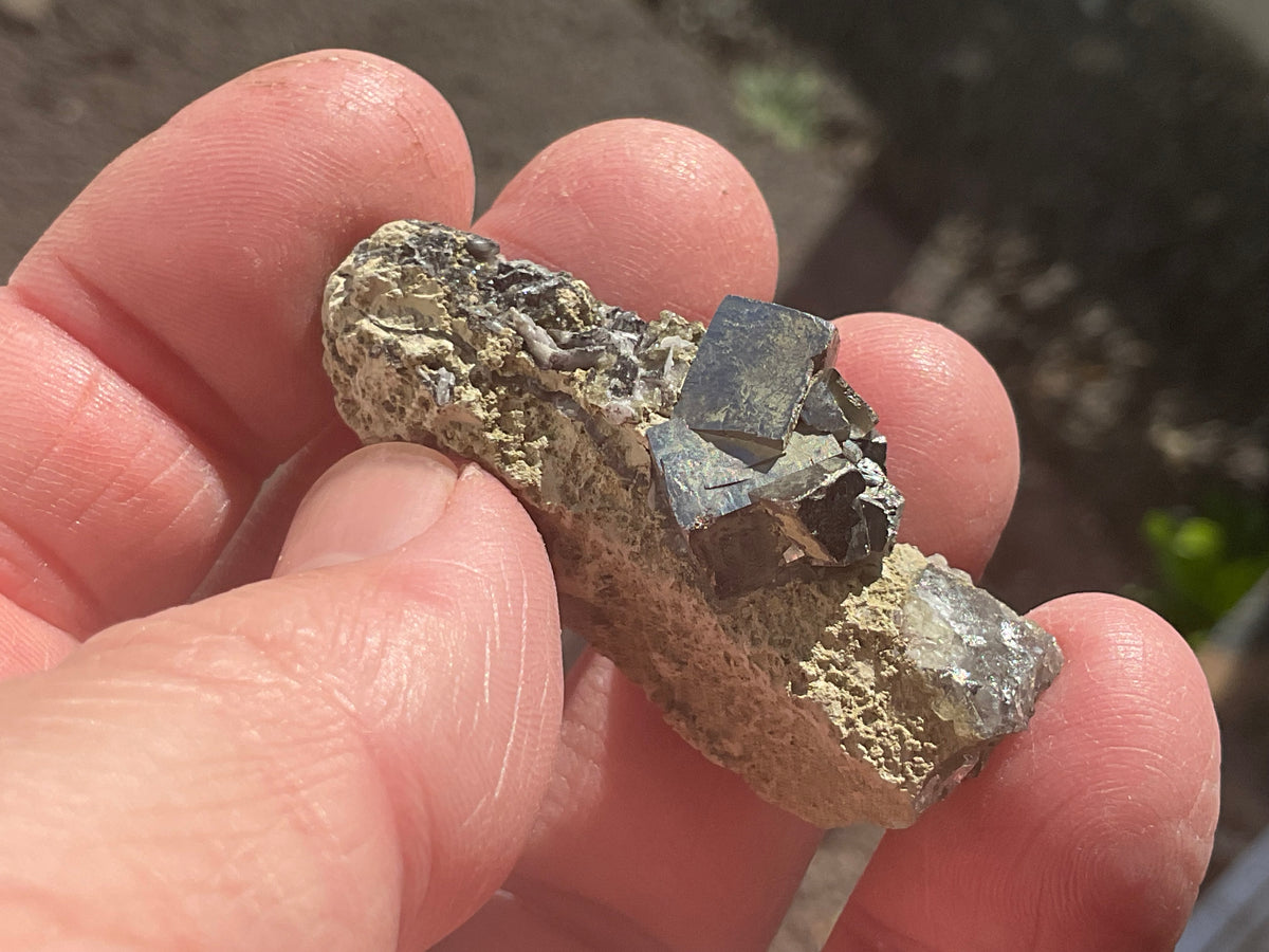 20g Quartz, Calcite and Arsenopyrite Specimen 1C