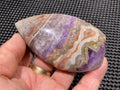 148g Amethyst Agate Freeform Teardrop 5B