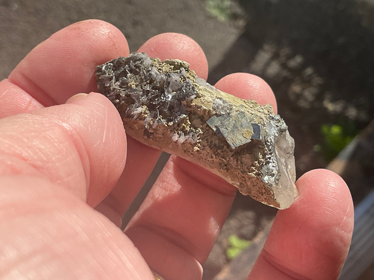 22g Quartz, Calcite and Arsenopyrite Specimen 2A