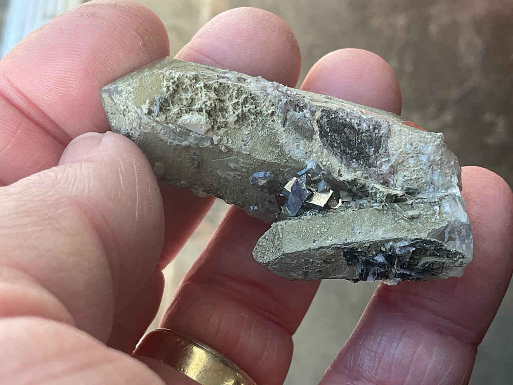32g Quartz, Calcite and Arsenopyrite Specimen 2C