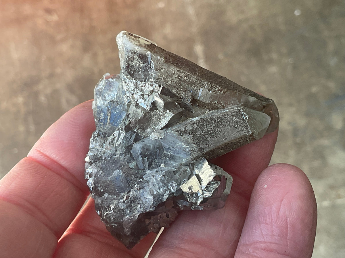 56g Quartz, Calcite and Arsenopyrite Specimen 3A