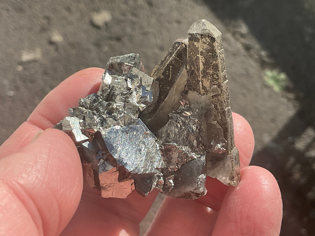 56g Quartz, Calcite and Arsenopyrite Specimen 3A