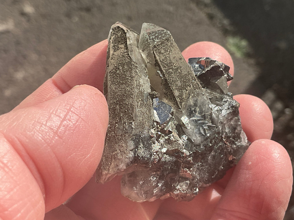56g Quartz, Calcite and Arsenopyrite Specimen 3A